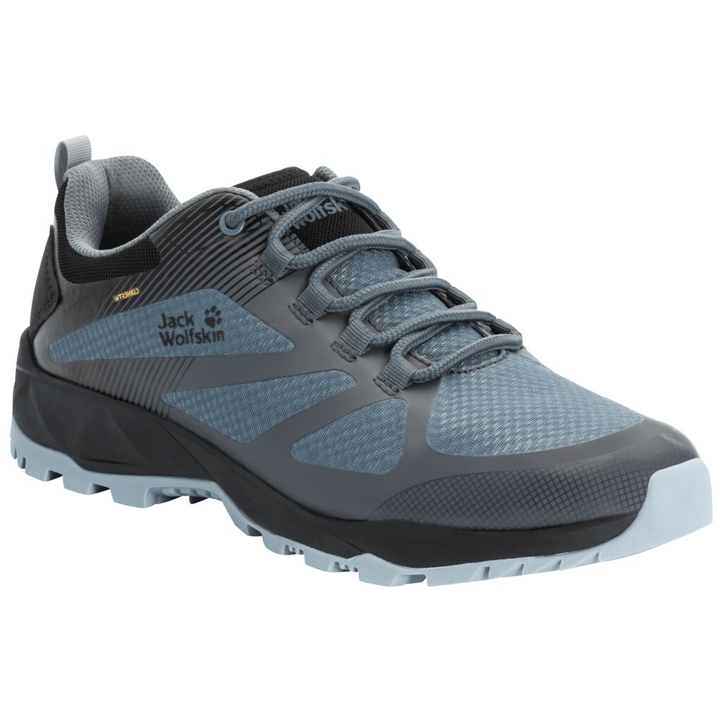 Jack Wolfskin FAST STRIKER SHIELD LOW Férfi Túracipő Sötét Szürke/Fekete - QEVXTJ-270